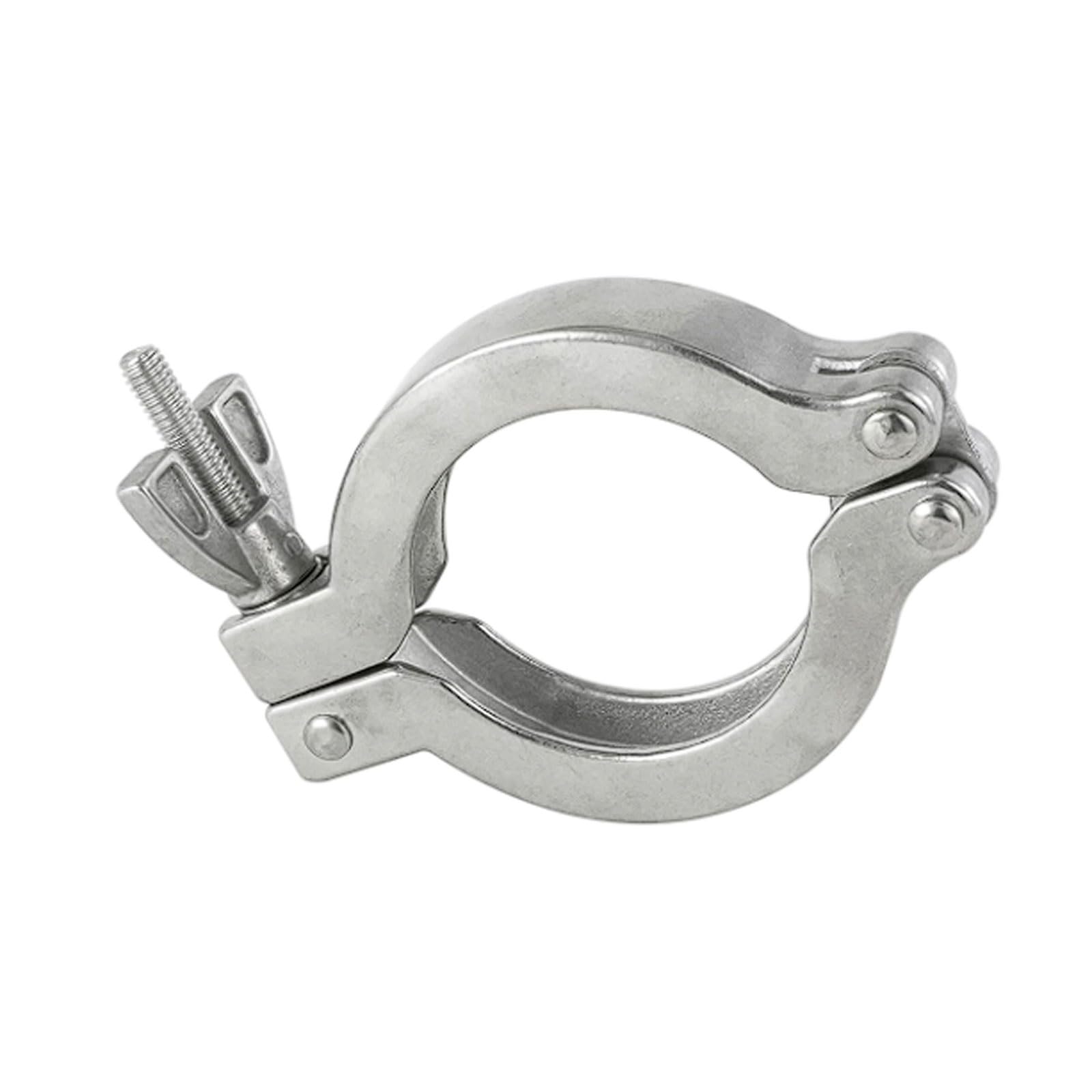 Fascette per vuoto in acciaio inox 304, 4 set di supporti per tubi a montaggio rapido con staffe in alluminio e anelli in nitrile, KF16-KF50(KF50)