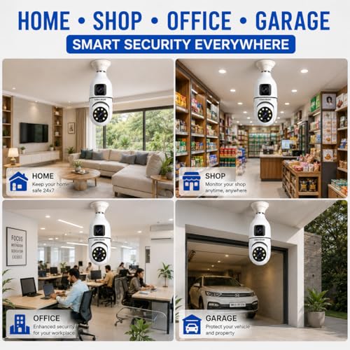 Image of UNICRON CCTV Camera for Home Outdoor & Indoor, 360 WiFi Security Camera