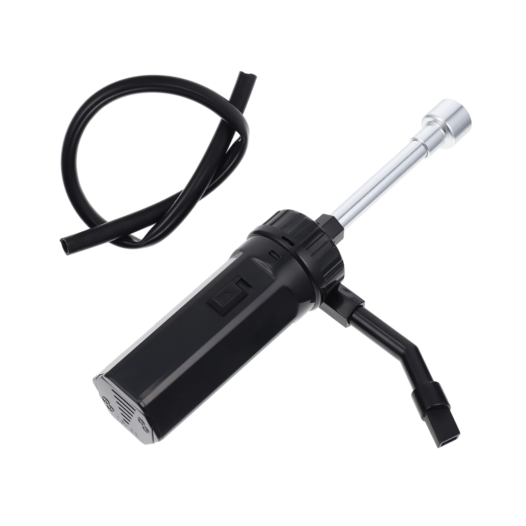 Happyyami 1Pc Portable Food Smoker Infuser with Extension Tube Handheld Kitchen Smoker for Meats Cheese and Salmon for Home Restaurant and Outdoor Picnics Black