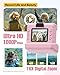 Eveedo Instant Print Camera for Kids,2.4 Inch Screen Kids Instant Cameras, Christmas Birthday Gifts for Girls Age 3-12, Portable Toddler Toy for 3 4 5 6 7 8 9 10 Year Old Girls Boys (Pink)