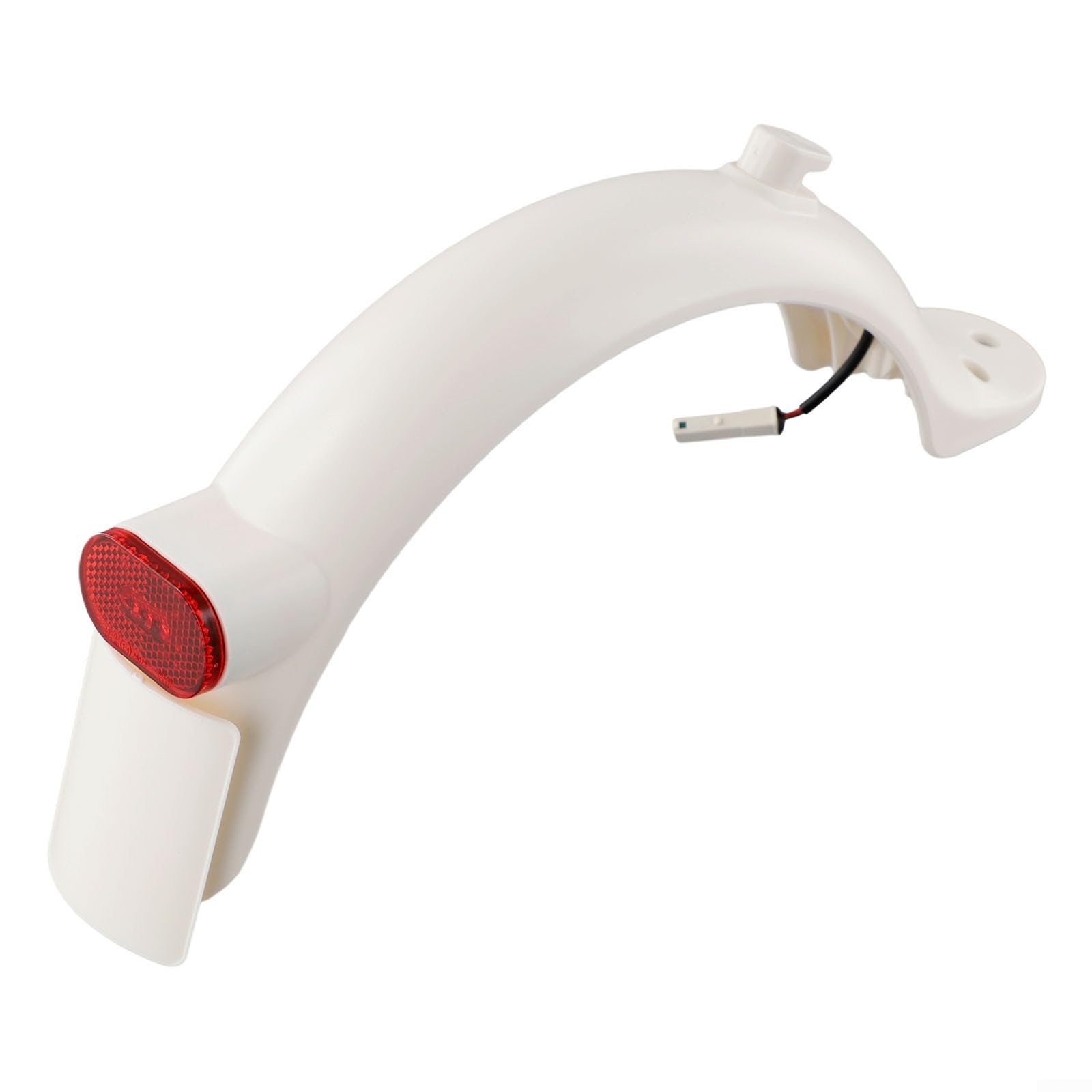 Besttoolifes Guardabarros trasero blanco con luz trasera LED para scooter eléctrico Xiaomi Pro y Pro 2 - ABS+PC Guard 32 x 13 x 3 cm, 150 g, pieza de repuesto compatible blanca
