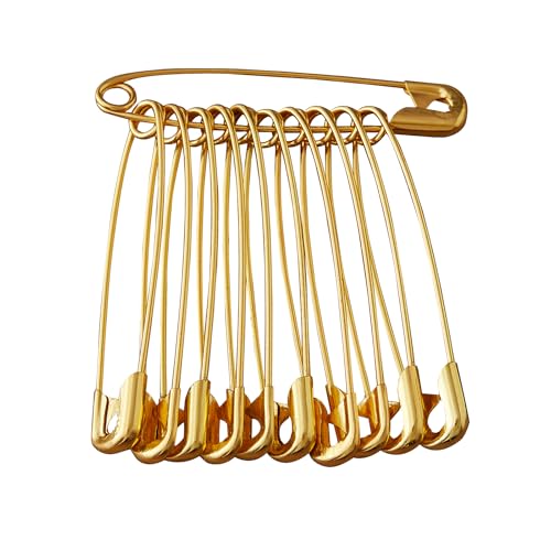 DGTANGYIN 30PCS 2 inch Gold Safety Pins - Your Versatile Pinning Solution for Sewing, Crafts & More