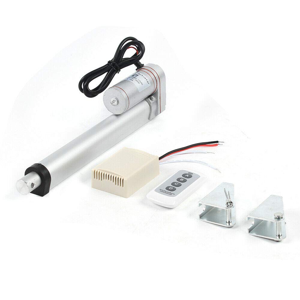 900N Linearantrieb 12V DC Mit 300mm Hub, Geschwindigkeit 10mm/s, Inkl. Fernsteuerung & Steuerbox – Für Möbel, Landwirtschaft & Co. (verschiedene Hublängen)
