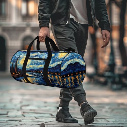 Starry Women Carry On Bag for Woman Aesthetic Travel Bag with Front Pocket Duffle Bag for Men Hiking Camping Weekend Bag for Ladies Gentlemen Sports Tote Bag for Daily3