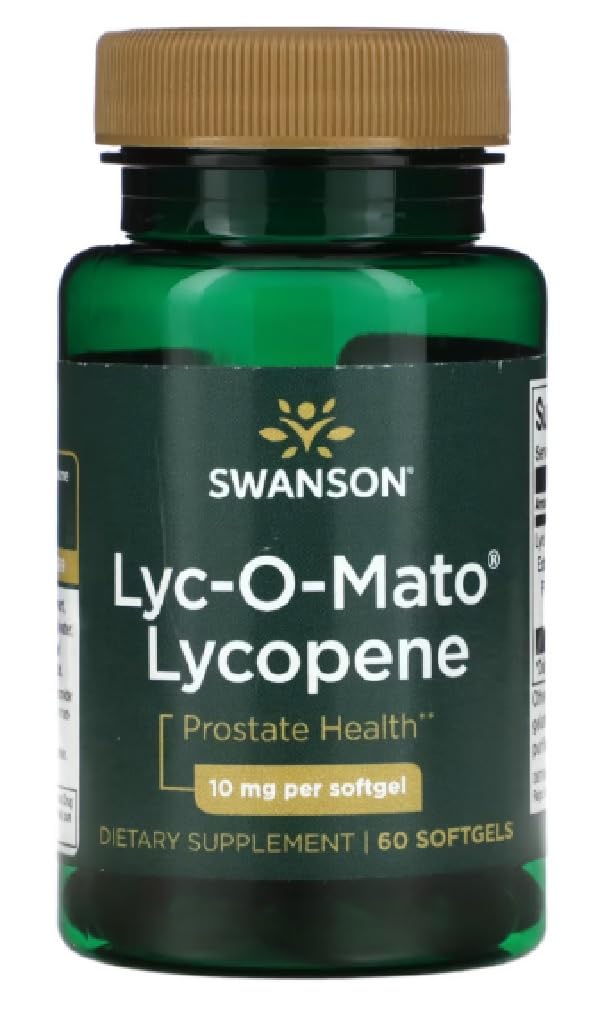 Swanson - LYC-O-MATO - Lycopene | Antioxidant Support for Heart & Prostate Health - 10mg, 60 Kapseln