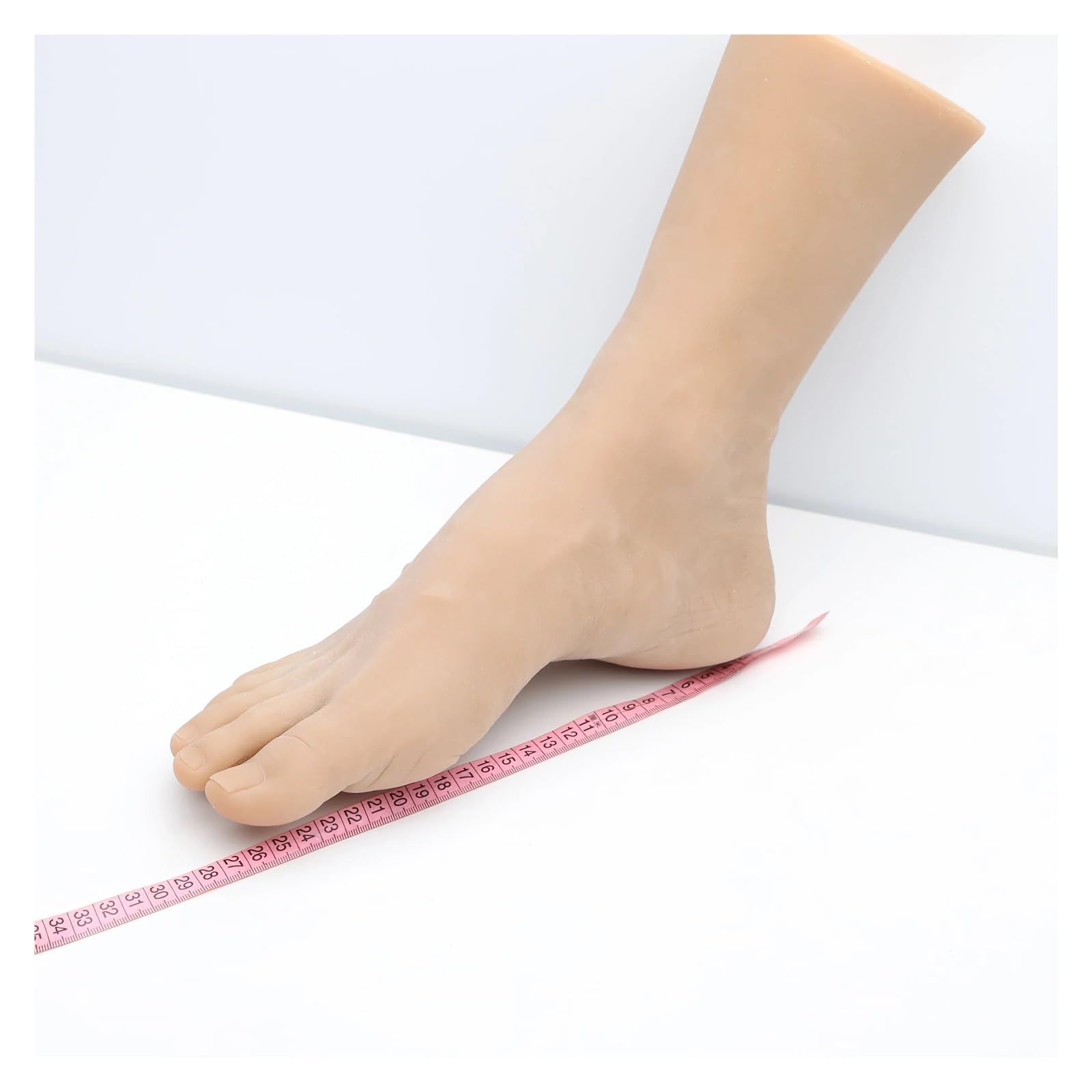 Męski manekin Model stopy fałszywe paznokcie praktyka silikonowe stopy, manekin ludzki but medyczny strzelanie rekwizyty wystawowe 4601(Toes bone,One pair of feet)