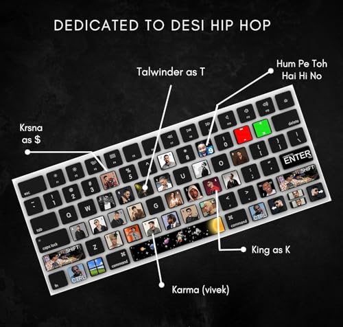 Image of Memes Keyboard Stickers Compatible for All Keyboards Laptop and Desktop (DESI Hip HOP)