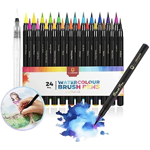 EuroElement 24+1 Watercolour Brush Pens Set Cover