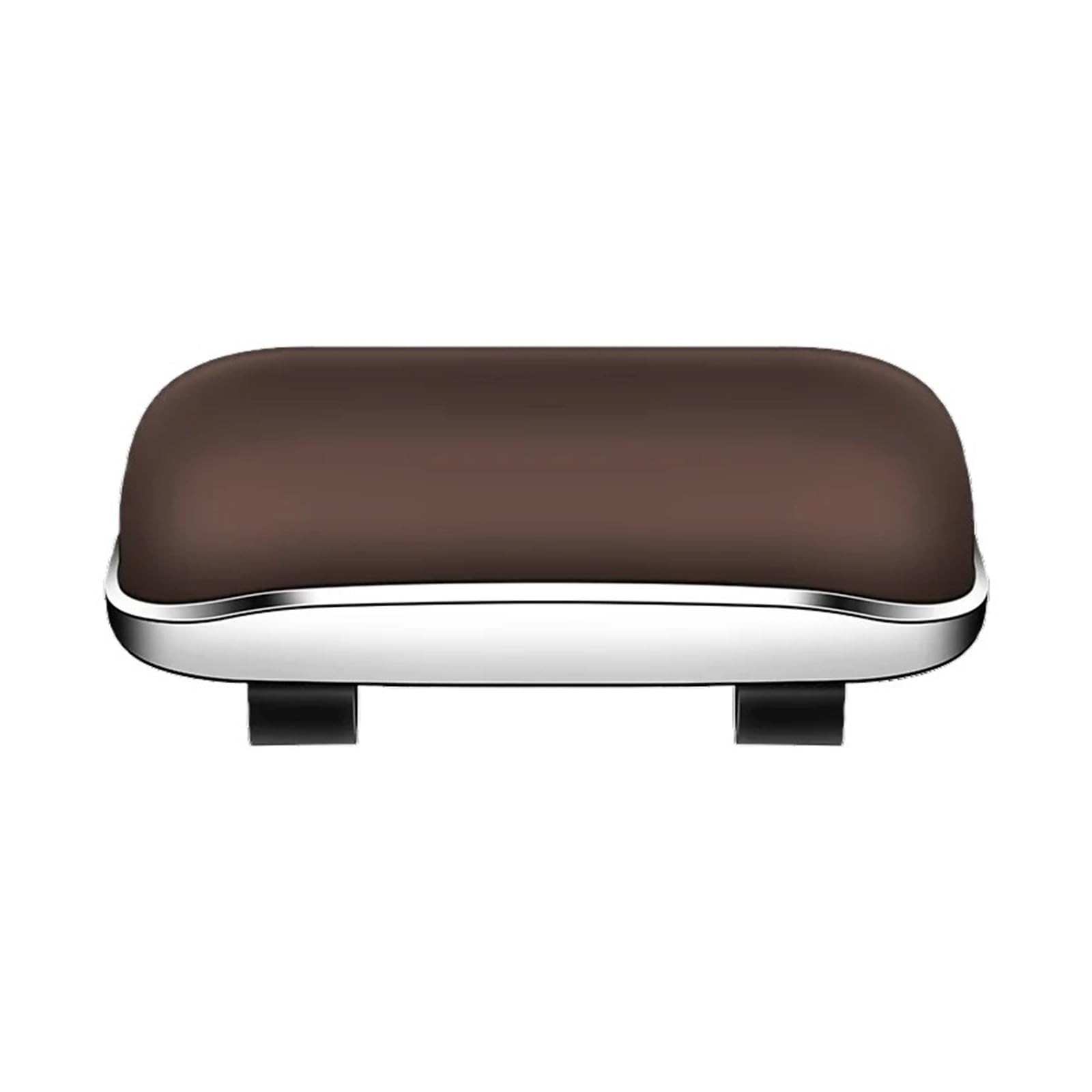 Auto Sonnenbrillenhalter Auto-Brillenbox Tragbarer Sonnenbrillenhalter Im Brillenetui Sonnenblende(Brown-1PCS)