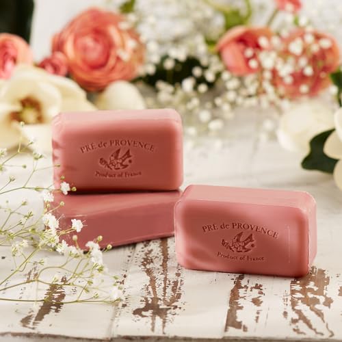 Image of Pre de Provence Artisanal Soap Bar, Natural French Skincare, Enriched with Organic Shea Butter, Quad Milled for Rich, Smooth & Moisturizing Lather, Mangosteen, 5.3 Ounce