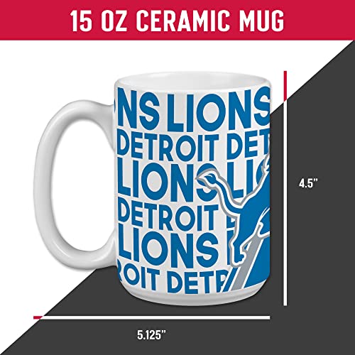 Image of Rico Industries NFL Football 15 oz White Ceramic Mug