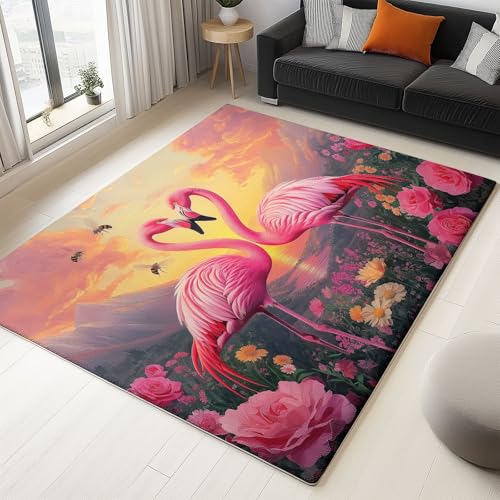 87.5×179 “Orange Flamingo” ViNTAGE RUG 87.5×179 “Orange Flamingo” ViNTAGE RUG PIX Flamingo – Pappelina