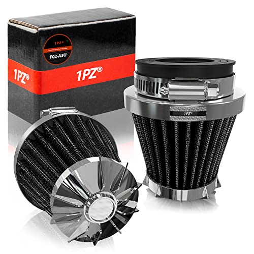 1PZ F02-A3U Filtre à Air Universel de Moto 35mm/42mm/48/49/50mm Conique Remplacement pour Honda CB250 CB650 GY6 90cc 110cc 125cc 150cc Yamaha DT250 RD250...