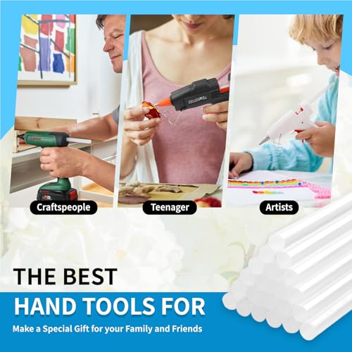 Phinus 48 Pack Mini Hot Glue Sticks, 8" Long x 0.27" Diameter Clear Glue Sticks for Glue Gun, EVA Clear Glue Gun Sticks, Hot Glue Gun Sticks for DIY Craft Sticky Projects & More - Image 7