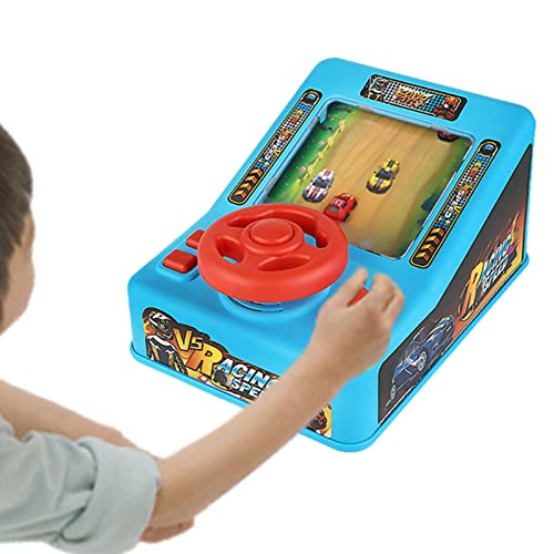 Facynde Consola de Juegos de conducción de Volante | Juguete de Carreras de simulación TEMI | Juego de Aventura de simulador electrónico de Coche, Juguetes educativos interactivos para niños Cover