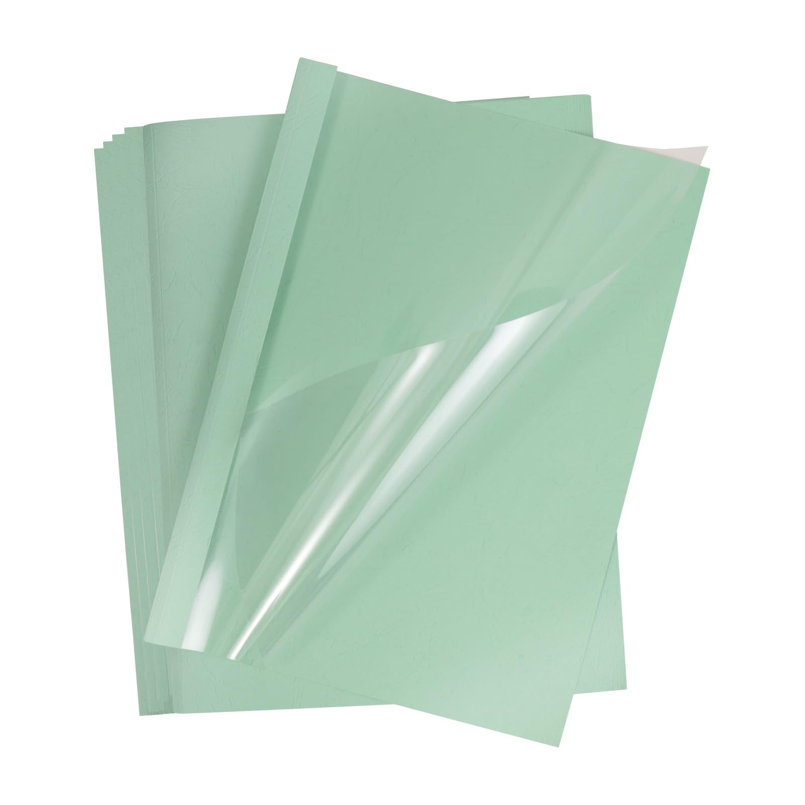 PATIKIL 0.4" Thermal Binding Cover, 10 Pcs PE Hold 71-85 Sheets Presentation Paper File Protector Folder with Hot Melt Glue for Office Work, Light
