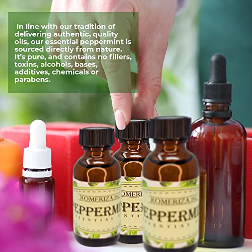 Aceite de menta natural 30 ml en botella ámbar miniatura 6