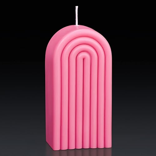 Coume Vela en forma de arco geométrica perfumada en forma de U, velas geométricas en forma de U, velas minimalistas, velas aromáticas decorativas de