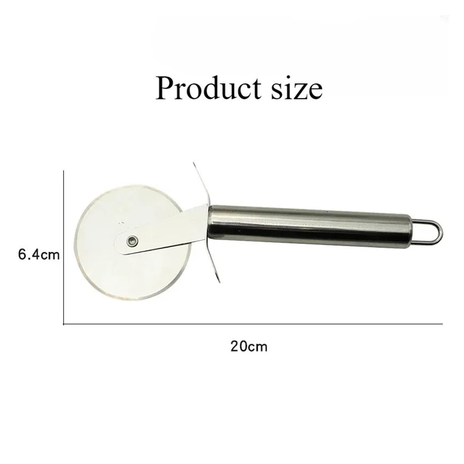 5 pezzi in acciaio inox da cucina for pizza, rotella, strumenti for server, pala for mooncake, waffle, biscotti, affettatrice for pasta