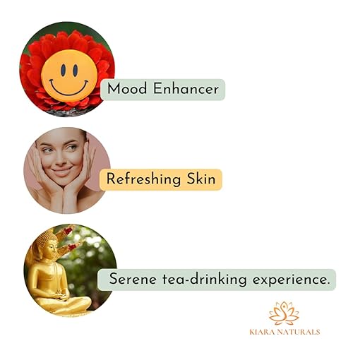 Miniatura 3 de Kiara Naturals Té de hierbas ayurvédicas de alta calidad  Capullos florales sueltos de 3.5 onzas  Sin cafeína  Sin gluten  Vida holística