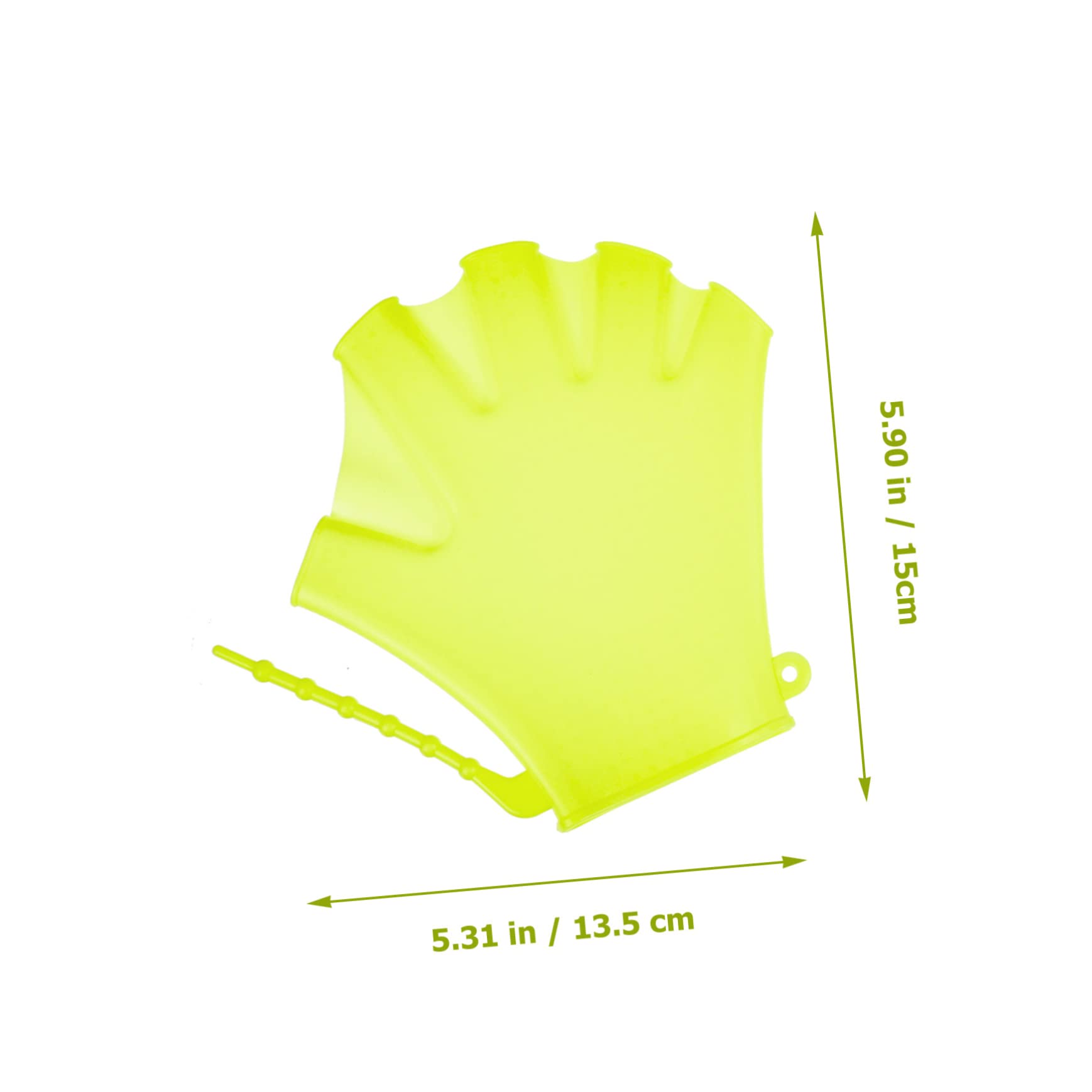 Abaodam 2Pcs Swimming Webbed Gloves Swim Training Paddles for Beginners Suitable for Water Activities and Swim Lessons Unisex Design Fluorescent