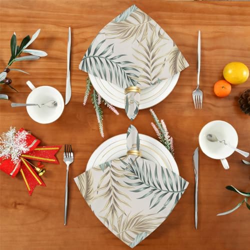 Servilletas de Tela Tropical Palm Leaves Set de 6 miniatura 4