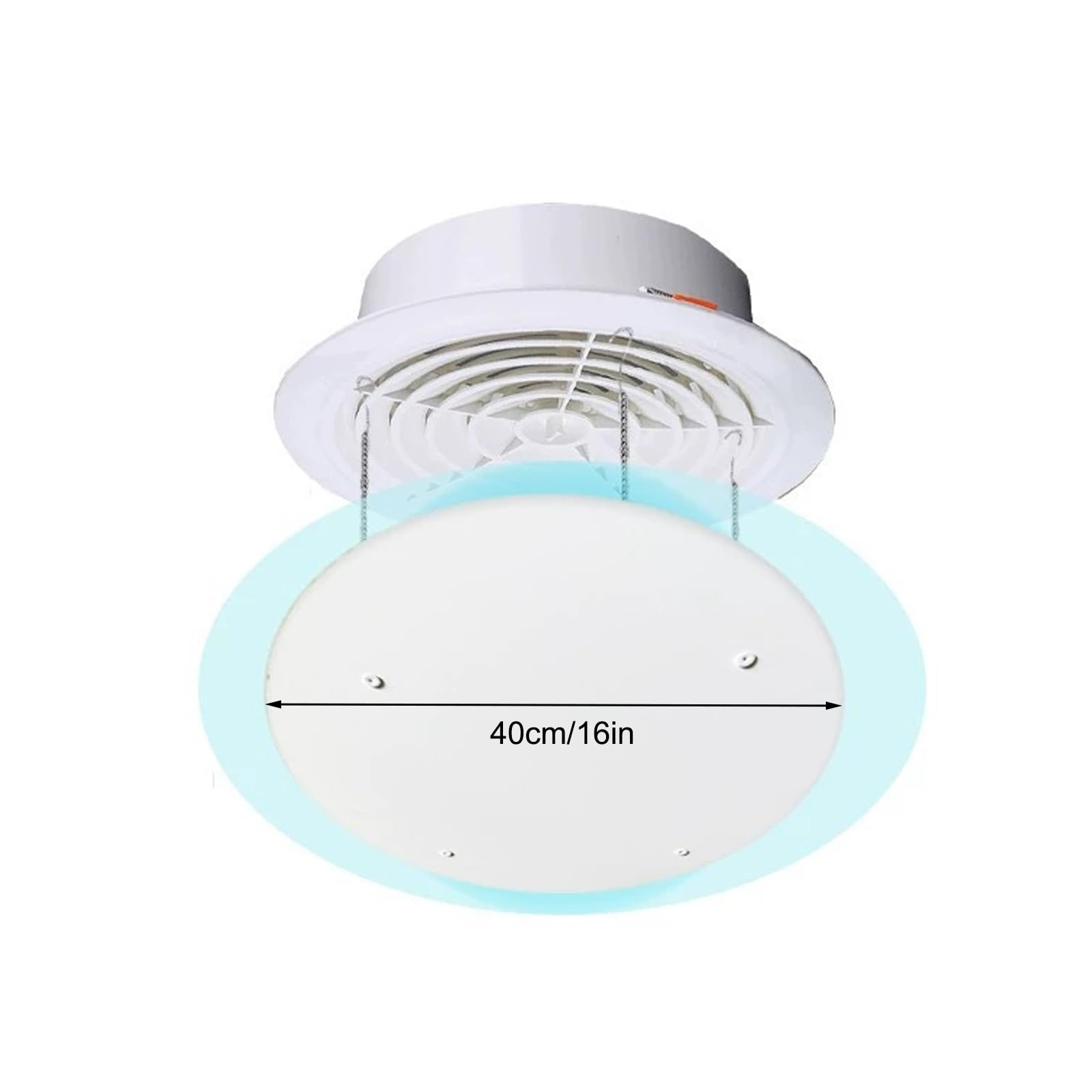 Deflettore per Condizionatore, Deflettore Condizionatore Regolabile in PVC, Deviatore d'Aria per Casa, Stanza, Ufficio(40cm/16in)