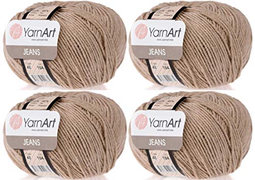 Image of YarnArt Cotton Blend Amigurumi Yarn - Cotton Acrylic Blend Yarn for Knitting & Crochet, Soft & Durable Yarn for Amigurumi, Baby Items and Garments