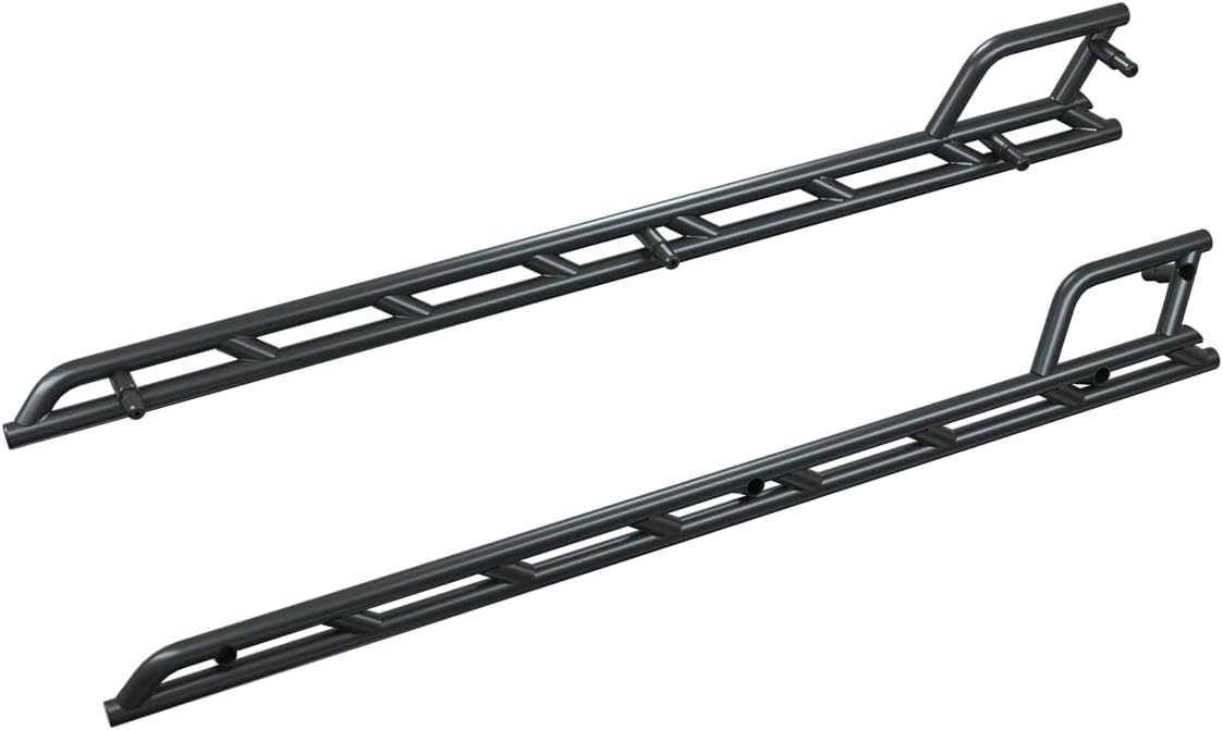 Polaris Xpedition Heavy Duty Kick-Out Rock Sliders for 5-Seat UTVs – Steel Nerf Bars, Matte Black, Set of 2 – Fits Xpedition – OEM Part #2884497-458