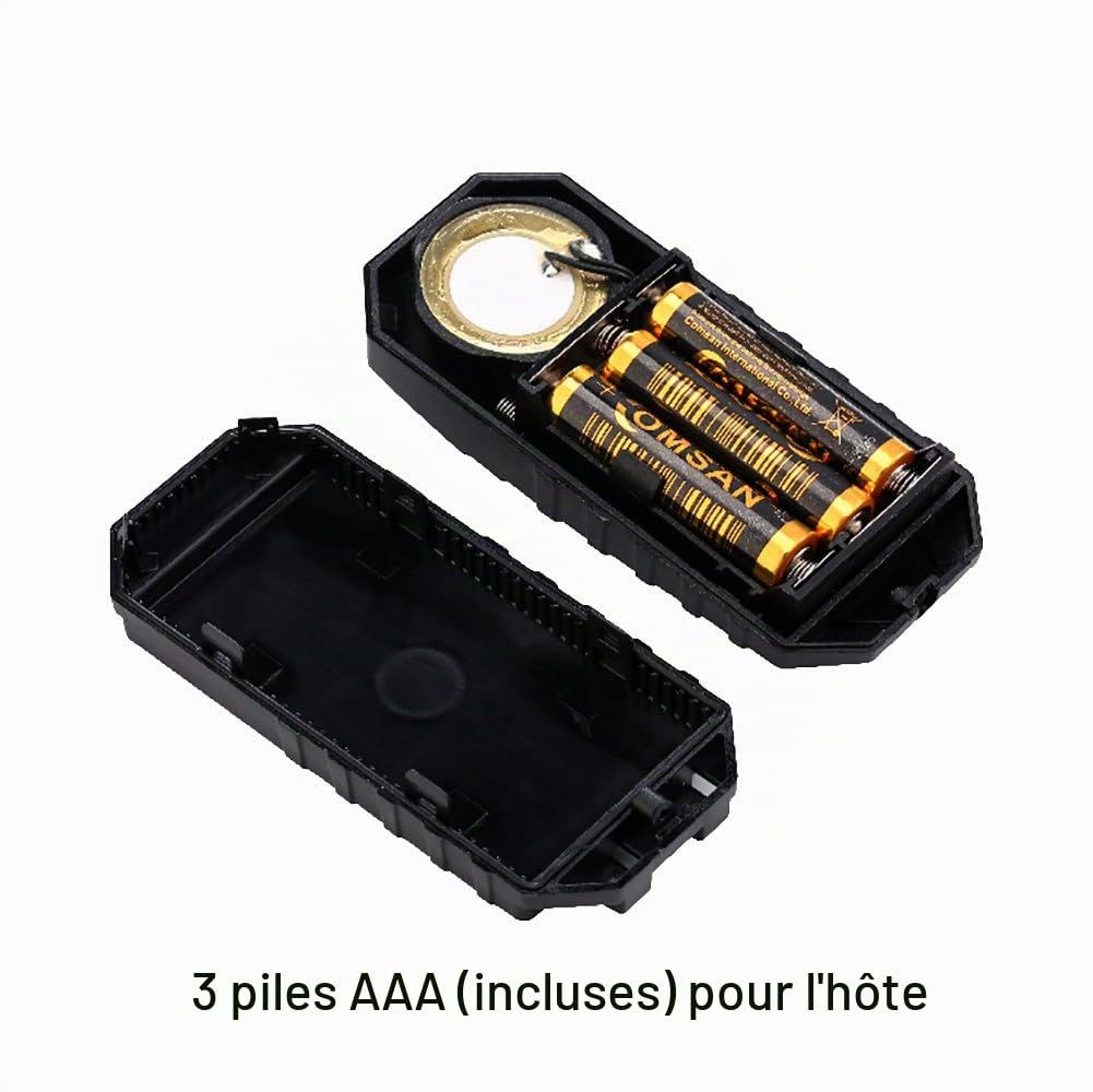 Mengshen Alarme De Vélo, Alarme Antivol sans Fil pour Vélo Moto Voiture Véhicules Portes Et Fenêtres, 113db Super Fort Et étanche (Télécommande Incluse)