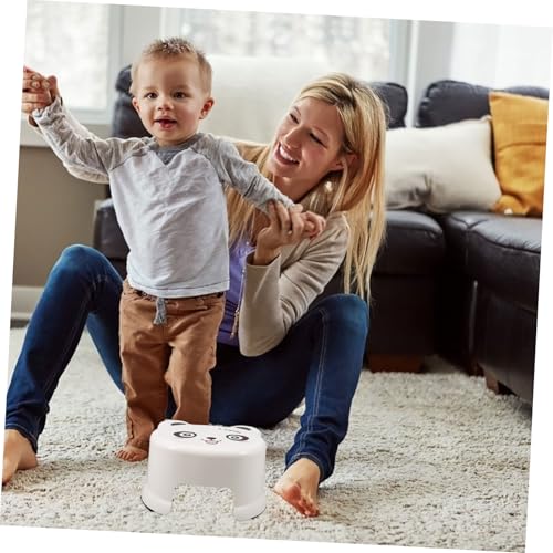 Image of Levemolo Cute Cartoon Toddler Step Stool Anti-Slip Bathroom Stool for Kids Toilet and Potty Training Lightweight Plastic Step 9.05 X 6.29 X 4.33 in