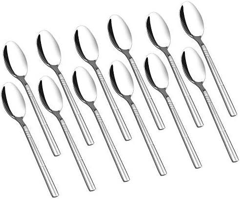 Saedy 12-Piece Tea Spoon Set, Small Coffee Spoon Stainless Steel, 6-Inch