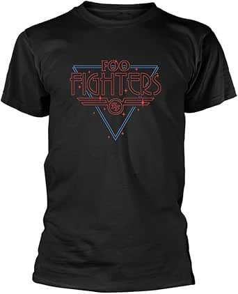 Maglietta Ufficiale Foo Fighters Con Stampa Flash Wings | T-shirt Unisex In Cotone Morbido | Merchandising Band Rock