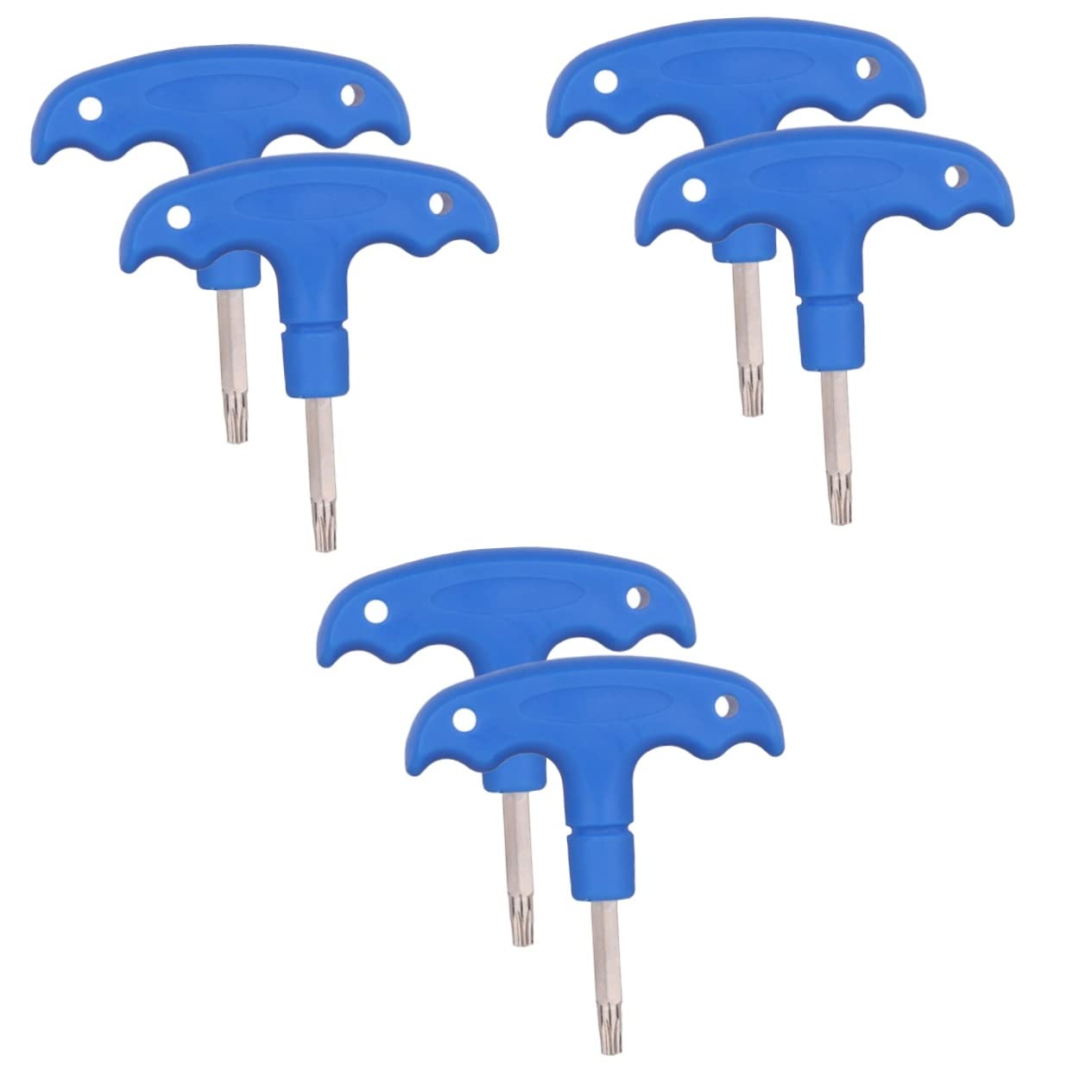 INOOMP 6pcs Golf Wrench Tool T-shaped Screwdrivers for Axle Nuts and Fastening Screws Portable and Versatile Design for Golf Repair and Maintenance