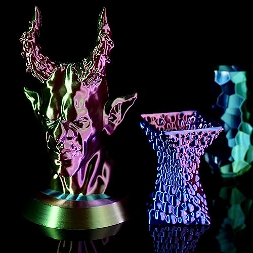 Image of Gratkit Silk Tri-Color PLA Filament,Coextrusion PLA Filament 1.75mm, + /-0.03mm, 1KG /Roll, Silk PLA Red & Blue & Green