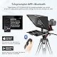 Desview TP150 Teleprompter, 15 Zoll Teleprompters aus Aluminiumlegierung mit Fernbedienung und App Kompatibel mit Smartphone iPad iOS/Android-Tablet DSLR-Kamera für Videoaufnahme und Live-Streaming
