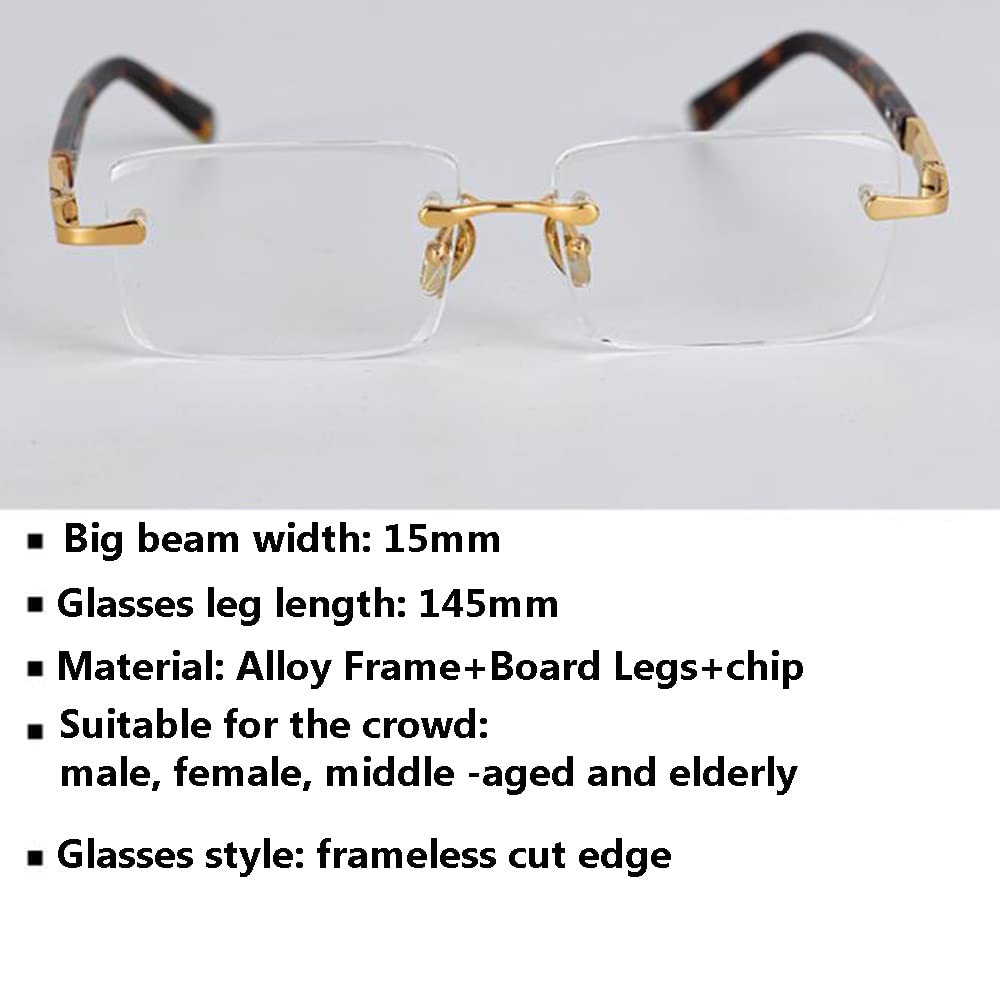 JWW Lesebrille +1.0, +1.5, +2.0, +2.5 Rahmen Lesebrillen Sehhilfe Brille Mit Federscharnieren, Presbyopie Brille Unisex Frauen Männer (Size : +1.50)
