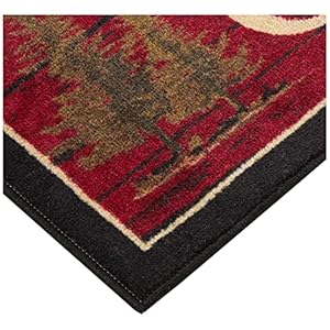 Cozy Cabin CC5268 Welcome to the Cabin Non Skid Rug 20×44 Red