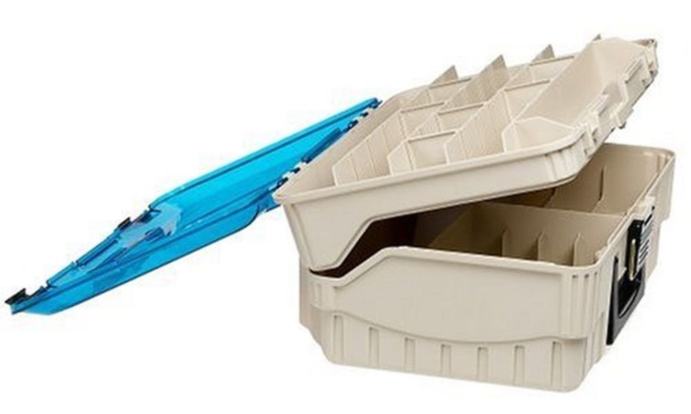 PLANO Dos niveles Magnum XL Caja aparejos doble cara, Caja almacenamiento equipos pesca, caja aparejos compacta, satchel, óptima para almacenar Señuelos, Hardbaits, Softbaits otros aparejos pesca