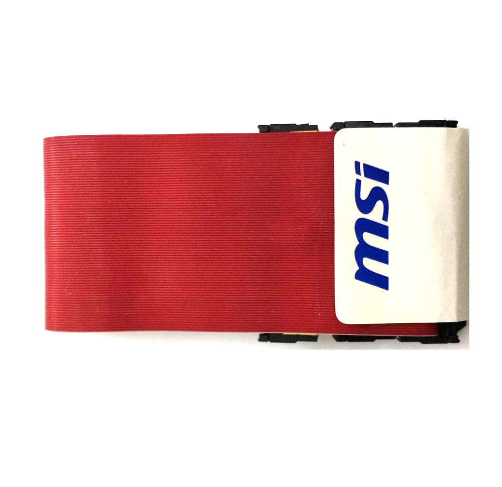 Zeffcon - Personal Computer, DVD Player Ultra ATA 100/133 IDE PATA Cable, 2 Device, IDC 40 (80 Conductor), 20 inches, Red