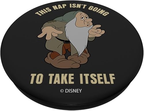 Miniatura 2 de Disney Snow White Sleepy This Nap Isn't Going To Take Itself - PopSockets Grip and Stand for Phones and Tablets, Negro
