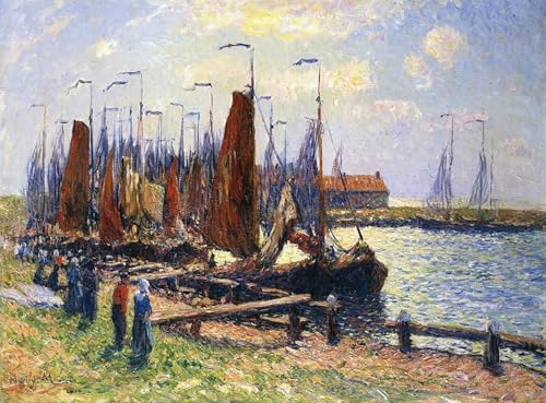 Impression d'affiches Henry Moret, toile d'art haut de gamme 60x90cm