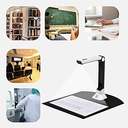 BK50 Portátil 10 Mega-pixel Scanner de Alta Definição Tamanho de Captura Câmera de Documentos A4 par
