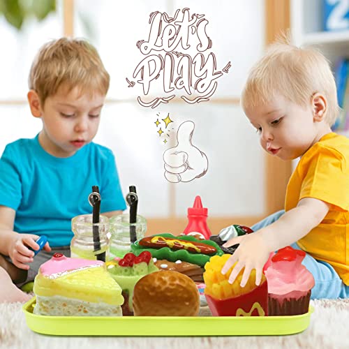 60 Pieces Miniature Food Drinks Toys Mixed Resin Foods For Doll Kitchen Pretend Play Mini Food Set For Adults Teenagers Doll House Diy Doll House Toys #TOP1