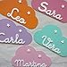 Placa decorativa infantil de madera en forma de nube personalizada con el...