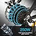 ANCHEER 26" Bicicletta Elettrica, 250W Bici da Montagna Ebike con Batteria Rimovibile...