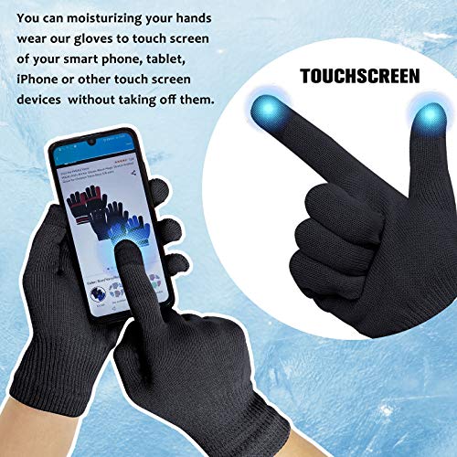 MIG4U Moisturizing Beauty Gloves Touch Screen Overnight Sleeping Glove Large for Men SPA, Dry Hands, Nighttime Lotion… - Image 3