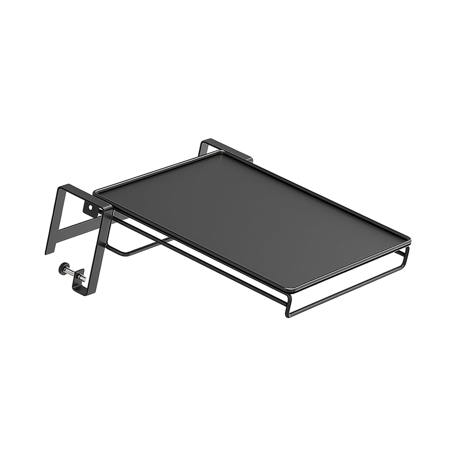Carotoe Black Robust Over The Door Shelf Featuring Foldable Fashion Optimizes Storage Capacity In Bathroom Or Kitchen Without Installation Apartment Organizing Rack