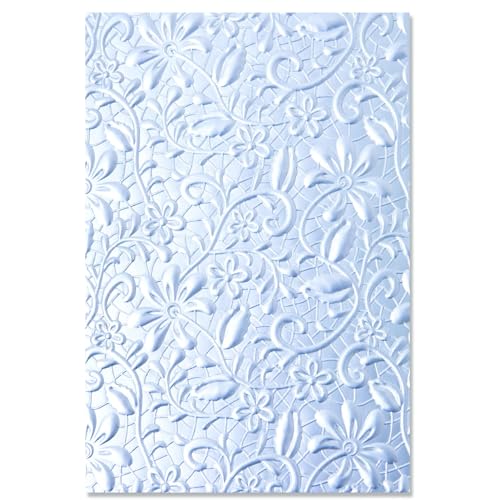 Sizzix 3-D Textured Impressions Embossing Folder Lacey by Kath Breen, Multicolor, Taille Unique 665324