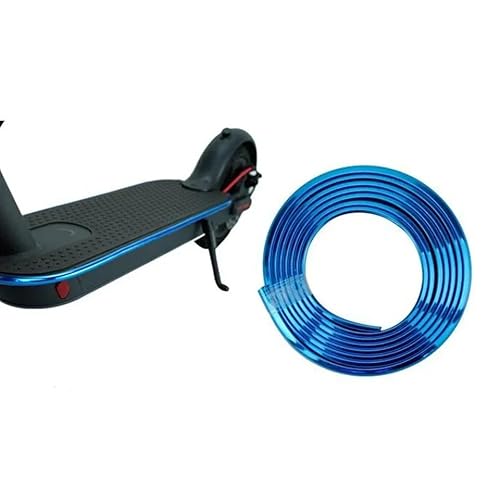 Xiaomi Mijia M365 Pro キックスクーター用電動スクーターバンパーステッカーテープ 保護装飾ボディストリップステッカーアクセサリー(Style 1 blue)